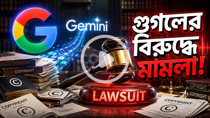 জেমিনি এআইকে ঘিরে নতুন বিতর্ক, গুগলের বিরুদ্ধে কপিরাইট মামলা